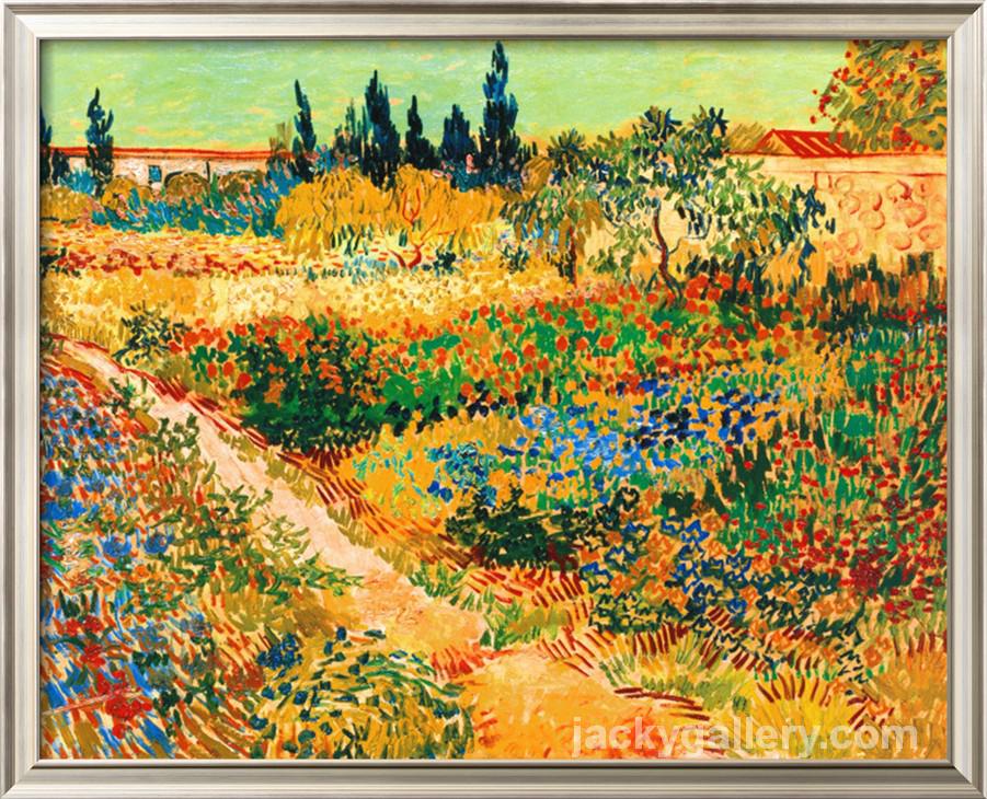 BLUHENDER GARTEN MIT PFAD, Van Gogh painting